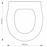 Sottini Bodini Solid Wood Replacement Toilet Seat & Cover BB.SOT.BOD.BHF