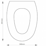Sottini Cassara Solid Wood Replacement Toilet Seat & Cover BB.SOT.CAS
