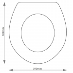 Choice Standard Solid Wood Replacement Toilet Seat & Cover BB.STN.CHO.STN