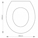 Sottini Circa 29 Solid Wood Replacement Toilet Seat & Cover BB.SOT.CIR.BHF