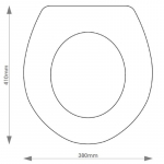 Sottini Fiori Solid Wood Replacement Toilet Seat & Cover Soft Close BBSC.SOT.FIO