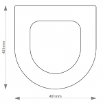 Sottini Oracle Solid Wood Replacement Toilet Seat & Cover Soft Close BBSC.SOT.ORA