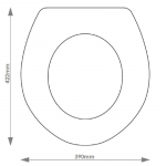 Sphinx Atlantic Solid Wood Replacement Toilet Seat & Cover Soft Close BBSC.SPH.ATL