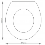 T.C Bathrooms Victoria Solid Wood Replacement Toilet Seat & Cover BB.TCB.VIC