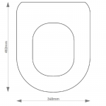Topravit Klassic Solid Wood Replacement Toilet Seat & Cover Soft Close BBSC.TOP.KLA