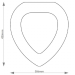 T.C Bathrooms Velocity Solid Wood Replacement Toilet Seat & Cover BB.TCB.VEL