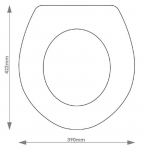Trent Annabell Solid Wood Replacement Toilet Seat & Cover BB.TRE.ANN