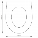 Twyford Avalon Solid Wood Replacement Toilet Seat & Cover Soft Close BBSC.TWY.AVA.BHF