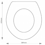 Twyford Classic Solid Wood Replacement Toilet Seat & Cover BB.TWY.CLA