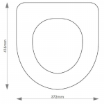 Twyford Flow Solid Wood Replacement Toilet Seat & Cover BB.TWY.FLO