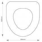 Twyford Mistral Solid Wood Replacement Toilet Seat & Cover BB.TWY.MIS