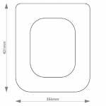 Twyford Sphinx Solid Wood Replacement Toilet Seat & Cover Soft Close BBSC.TWY.SPH