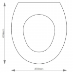 Utopia Matese Solid Wood Replacement Toilet Seat & Cover BB.UTO.MAT