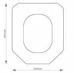 Vernon Tutbury Claremont Solid Wood Replacement Toilet Seat & Cover BB.VER.CLA