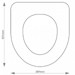Vernon Tutbury Medina Solid Wood Replacement Toilet Seat & Cover Soft Close BBSC.VER.MED