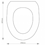 Vernon Tutbury Natura Solid Wood Replacement Toilet Seat & Cover Soft Close BBSC.VER.NAT