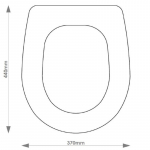 Vernon Tutbury Novello Solid Wood Replacement Toilet Seat & Cover BB.VER.NOV