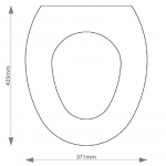 Villeroy & Boch Amadea Solid Wood Replacement Toilet Seat & Cover BB.VIL.AMA