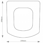 Villeroy & Boch Bellvue Solid Wood Replacement Toilet Seat & Cover BB.VIL.BEL