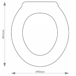 Villeroy & Boch Epura Solid Wood Replacement Toilet Seat & Cover Soft Close BBSC.VIL.EPU
