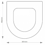 Villeroy & Boch Hommage  Solid Wood Replacement Toilet Seat & Cover Soft Close BBSC.VIL.HOM.BHF