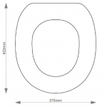 Villeroy & Boch Omnia Solid Wood Replacement Toilet Seat & Cover Soft Close BBSC.VIL.OMN