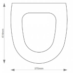 Villeroy & Boch Omnia Compact Solid Wood Replacement Toilet Seat & Cover Soft Close BBSC.VIL.OMC