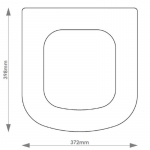 Villeroy & Boch Sentique Solid Wood Replacement Toilet Seat & Cover BB.VIL.SEN.BHF