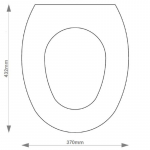 Vitra Canterbury Solid Wood Replacement Toilet Seat & Cover Soft Close BBSC.VIT.CAN