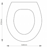 Vitra Elegance Solid Wood Replacement Toilet Seat & Cover BB.VIT.ELE