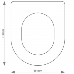 Vitra Form 300 Solid Wood Replacement Toilet Seat & Cover Soft Close BBSC.VIT.FO3.BHF