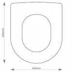 Vitra Pluto Solid Wood Replacement Toilet Seat & Cover Soft Close BBSC.VIT.PLU