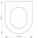 Vitra Sanibel 4000 Solid Wood Replacement Toilet Seat & Cover Soft Close BBSC.VIT.SAN.BHF