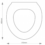 Warneton Algarve Solid Wood Replacement Toilet Seat & Cover BB.WAR.ALG