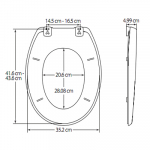Bemis Buxton Standard Close STA-TITE Toilet Seat & Cover White 2850CPT000
