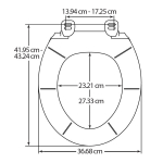 Bemis Chester Standard Close Toilet Seat & Cover White 7200AR000