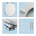 Bemis Denver Soft Close STA-TITE Toilet Seat & Cover White 5050CLT000