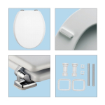 Bemis Denver Standard Close STA-TITE Toilet Seat & Cover White 5050CPT000