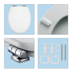 Bemis New York Soft Closing STA-TITE Toilet Seat & Cover White 4100CLT000