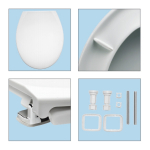 Bemis Oxford Standard Close STA-TITE Toilet Seat & Cover White 3900CPT000