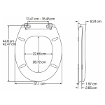 Bemis Oxford Standard Close STA-TITE Toilet Seat & Cover White 3900CPT000