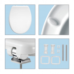 Bemis Venezia Soft Close STA-TITE Toilet Seat & Cover White 2082CLT000
