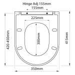 Ceramica Ala Today Standard Close Toilet Seat & Cover Polyester Resin Colour Options S303P05/D