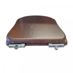 Flaminia Efi Soft Close Toilet Seat & Cover Solid Wood Walnut 23N/CR