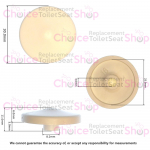 Keramag Mango Toilet Seat and Cover Buffer Set White 598028000