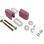 Celmac Bottom Fixing Universal Bakelite Toilet Seat Hinge Set Flamingo Pink KMPP1-FLP
