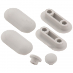 Twyford E500 Toilet Seat and Cover Buffer Set White 598111000