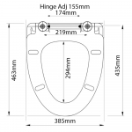 Villeroy & Boch Century Standard Close Toilet Seat & Cover White 884361R1