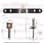 Geberit Smyle Toilet Seat Hinge Set 598138000