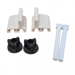 Celmac Bottom Fixing Excentric Plastic Hinge Set Whisper Cream FDR11WC